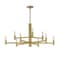 Maxim Lighting Emana 9-Light Chandelier, Natural Aged Brass 21369NAB - alternate 1